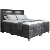 Fun Möbel Boxspringbett Elektrisch Bett DAVIDE 180x200cm in Stoff