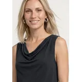 STREET ONE Silk-Look Top Schwarz 34