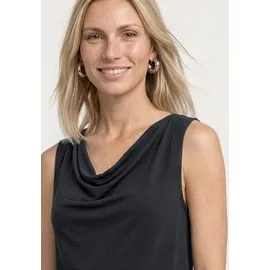 STREET ONE Silk-Look Top Schwarz 34
