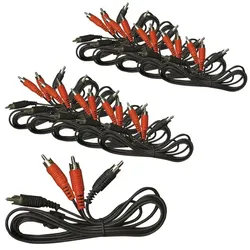 10er Set Cinch Kabel Stecker/Stecker Länge 1,5m Stereo Audio Verbindung