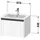 Duravit Ketho.2 Waschtischunterbau wandhängend 1 Auszug, 610x440x480mm, für ME by Starck 233663, K25062080800000, Farbe: Graphit Supermatt