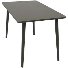 DEGAMO Denver Gartentisch 120 x 70 x 73 cm Anthrazit