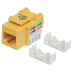 Intellinet Cat5e Modularbuchse, UTP, Keystone Jack, gelb, benötigt LSA-Auflegewe