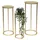 DanDiBo Ambiente Blumenhocker 3er Set 60 x 60 cm Gold