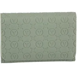 Geldbörse VALENTINO BAGS "SAMBA RE", Damen, laguna, Lederimitat, Kleinlederwaren, Geldbeutel, Portemonnaie mit praktischem Druckknopf