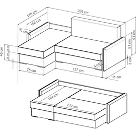 VitaliSpa Sofa KANSAS (2-Sitzer)