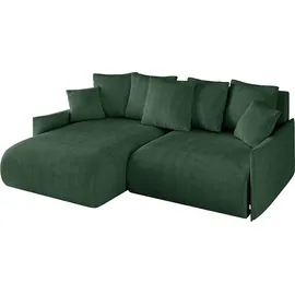 altdecor Ecksofa Cord 2-Sitzer Grün