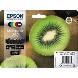 Epson 202 Easy Mail Packaging Original Kombi-Pack Schwarz, Foto Schwarz, Cy