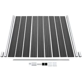 vidaXL Zaunelement WPC 180x186 cm Schwarz
