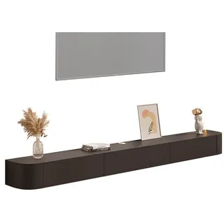 XRRJFYH Lowboard Hängend TV Schrank Holz TV Board Fernsehschrank TV Bank TV Cabinet Wohnzimmer Fernsehtisch TV Tisch (Color : Negro, Size : 160cm/63in)