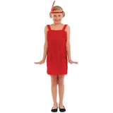 Fun Shack Charleston Kleid Kinder, 20er Jahre Kostüm Mädchen, Perfekt für Fasching und Karneval, S