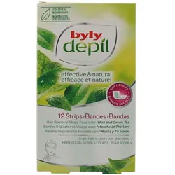 Byly  Accessoires Körper Depil Minze- Und Grüntee-gesichtsstreifen 12 St  in multifarben, Einheitsgrösse