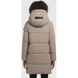 khujo Steppmantel "Haya Matt-YM", Damen, Gr. L (40), grau, Obermaterial: 100% Polyester, Futter: 100% Nylon, Wattierung: 100% Polyester, Basic, gerade ca.