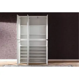 trendteam Mirror Garderobenschrank 111 x 191 x 34 cm weiß