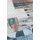 tesso living Kurzflor-Teppich, Blau, Textil, Abstrakt, Rechteckig, 80x215 cm rutschfest, Teppiche - Böden, Teppiche, Moderne Teppiche