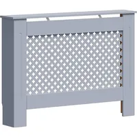 vidaXL Heizkörperverkleidung Anthrazit 112x19x81,5 cm MDF