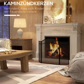 Homcom Kaminschutzgitter Metall