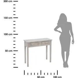 Atmosphera Solen Kommode 108 x 48 x 40 cm Weiß/Braun
