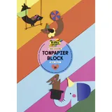 Folia Tonpapier Block 130 g/m2 20 Blatt A4 farbsortiert