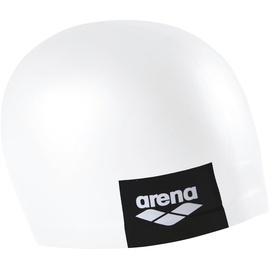 Arena Badekappe Logo Moulded, Unisex-Erwachsene, arena Logo Moulded Swim Cap, weiß, No Size