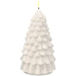 Weihnachtsbaum LED Kerze Weiß 18cm