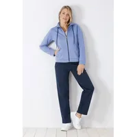 Hajo Hausanzug Damen Homewear Hausanzug Soft Sweat innen angeraut blau 42