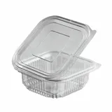 vepatim Rechteckbecher klar mit Deckel 250 ml 50 St.