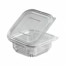 vepatim Rechteckbecher klar mit Deckel 250 ml 50 St.
