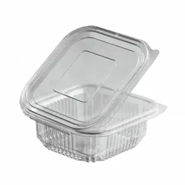 vepatim Rechteckbecher klar mit Deckel 250 ml 50 St.