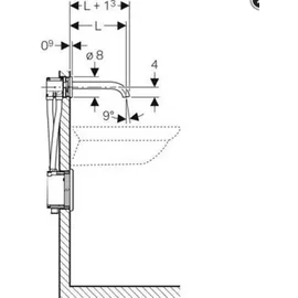 Geberit Piave Sensor-Armatur chrom 116.282.21.1