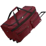 monzana Reisetasche mit Trolleyfunktion 160L rot