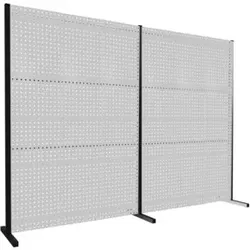 Kappes Trennwand RasterPlan Doppelfeld 180° H2000 mm RAL 7035 Ausstattung 1 LP