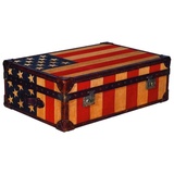 Casa Padrino Luxus Truhe Stars & Stripes 90 x 60 x H. 30 cm - Wohnzimmer Couchtisch in Kofferoptik