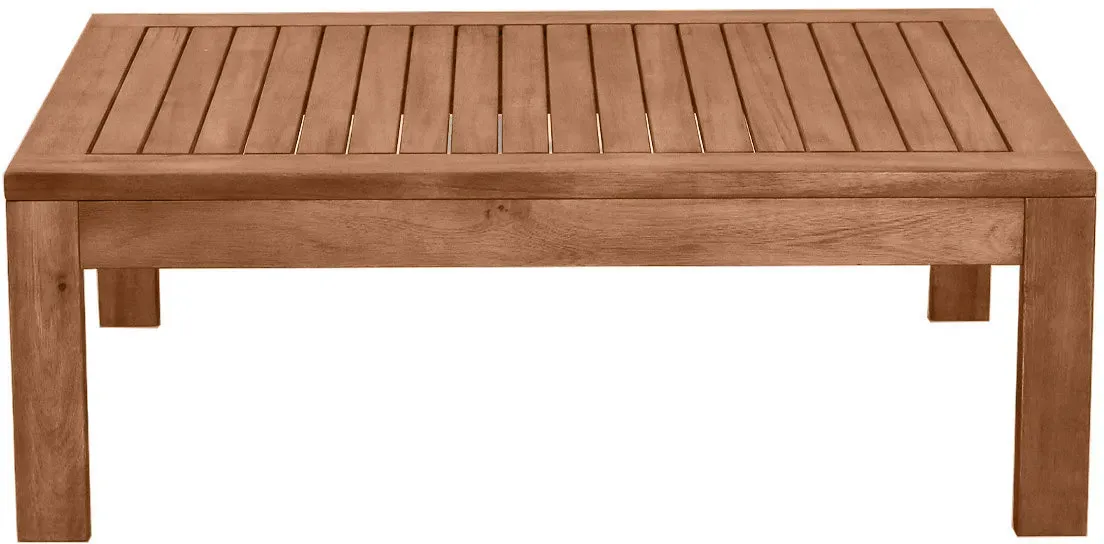 Table basse de jardin en bois massif L90 cm SALVADOR