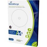 Mediarange Etiketten für CD|DVD|BD, 15-118mm, matt-beschichtet, 100er Pack