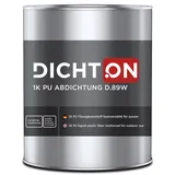1K PolyurethanAbdichtung 5kg Flüssigkunststoff faserverstärkt für aussen DICHTON D.89W