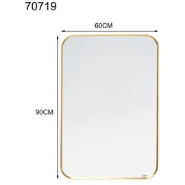 Kare Wandspiegel Simply 60 x 90 cm Gold