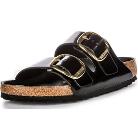 Birkenstock Arizona Big Buckle Damen Ledersandalen in Schwarz – 7 UK - 40 EU - 9/9.5 US / Black - Schwarz - 40