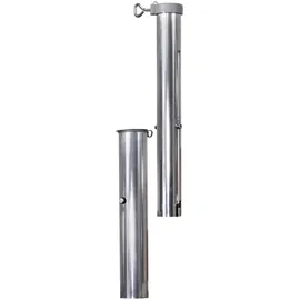 Schneider Bodenhülse Aluminium Grau