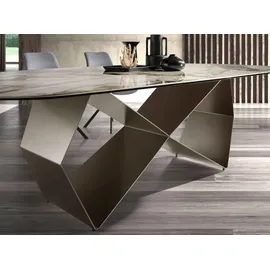 ac angel cerda Esstisch 120 x 76 x 120 cm weiß