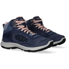 Keen Damen Terradora Flex Mid Waterproof Wanderstiefel, Vintage Indigo/Peachy Keen - 40
