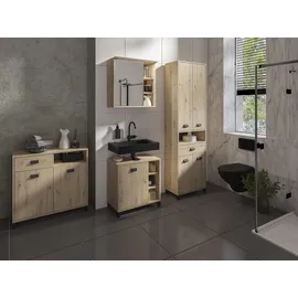 byLIVING Wellness Badkommode 80,5 x 77,5 x 31 cm Braun/Beige
