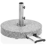 Kettler Easy-Stand Schirmständer Granit 55 kg – Schirmständer mit Rollen und Zuggriff – grau ...