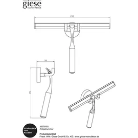 Giese Duschabzieher Gifix Uno Chrom