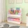 [en.casa] Kinderregal Neda 74 x 71 x 23 cm Holzwerkstoff Einhorn-Motiv weiß/lila/rosa