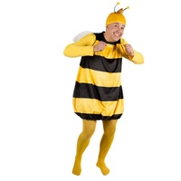 Maskworld Kostüm Biene Maja - Willi Kostüm, Hochwertiges Lizenzkostüm aus der animierten TV-Serie 'Biene Maja' gelb L