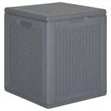 Gartentruhe Kissenbox Kissentruhe Auflagenbox Holztruhe Grau Kunststoff Polyprop