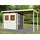 Karibu Gartenhaus KARIBU Falkensee 2", BxT: 415x175 cm Set (terragrau,