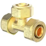 Kirchhoff MS T-Stück, blank, 16 mm, Klemmfitting für Msvr