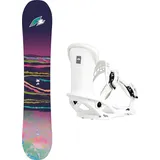 F2 Set Damen Snowboard Gipsy 139cm mit Bindung Pipe Girl M
